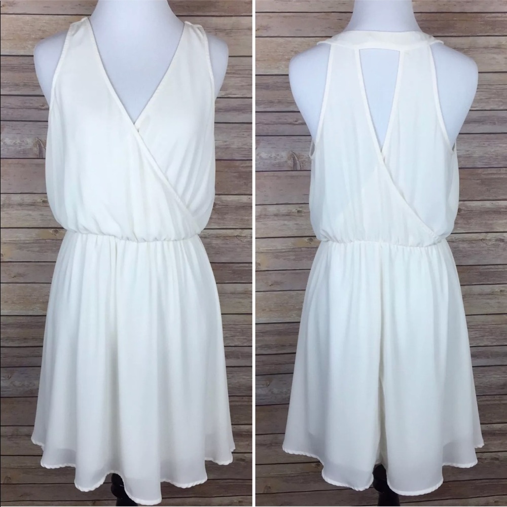 Nordstrom Lush Chiffon Romantic Draped Dress